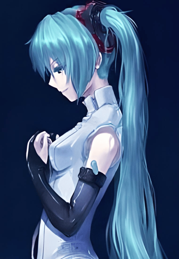 Portrait of post-apocalyptic-wasteland-miku