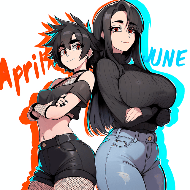 April and June - Your Goth GF and Her Mom - AI Character Cards ...